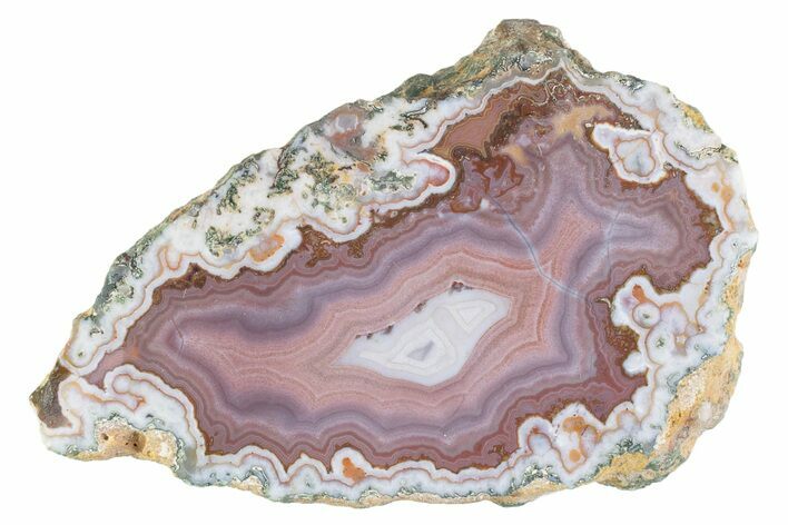 Polished Pink/Purple Banded Agate - Kerrouchen, Morocco #372657